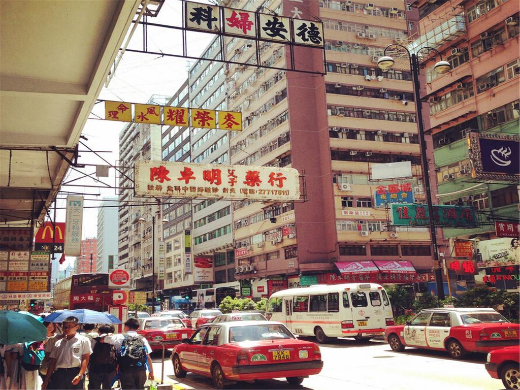 Mingdu Hostel Kowloon Stadt Exterior foto